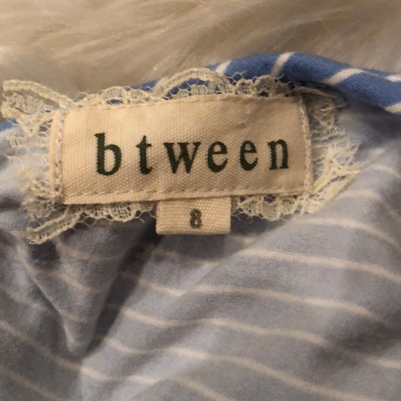 Blue dress with white stripes - Picture 3 of 3